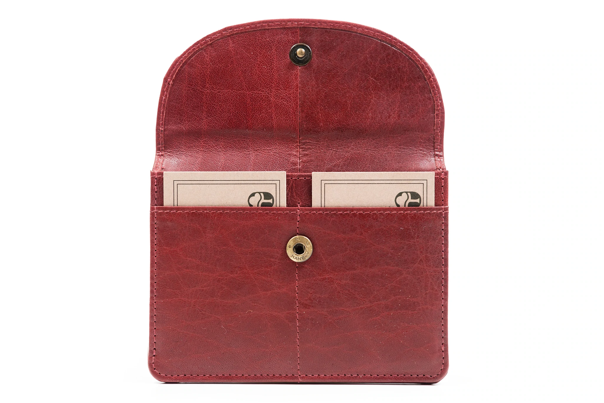 Back Zip Leather Purse - Image 3