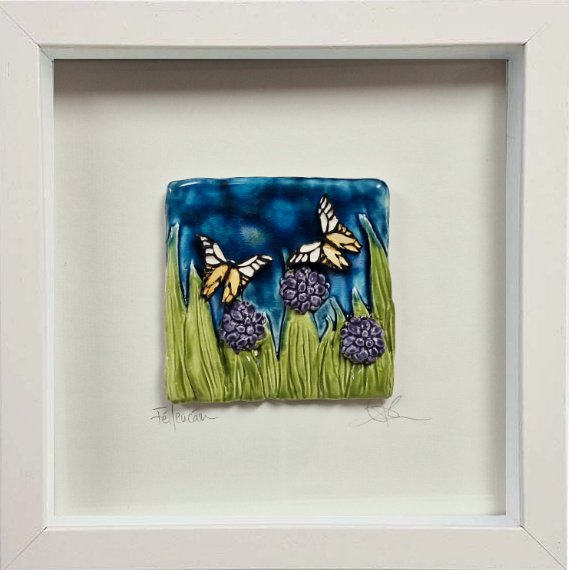 Feileacain - Butterfly - Framed Porcelain by Sharlene Kemple - Image 3