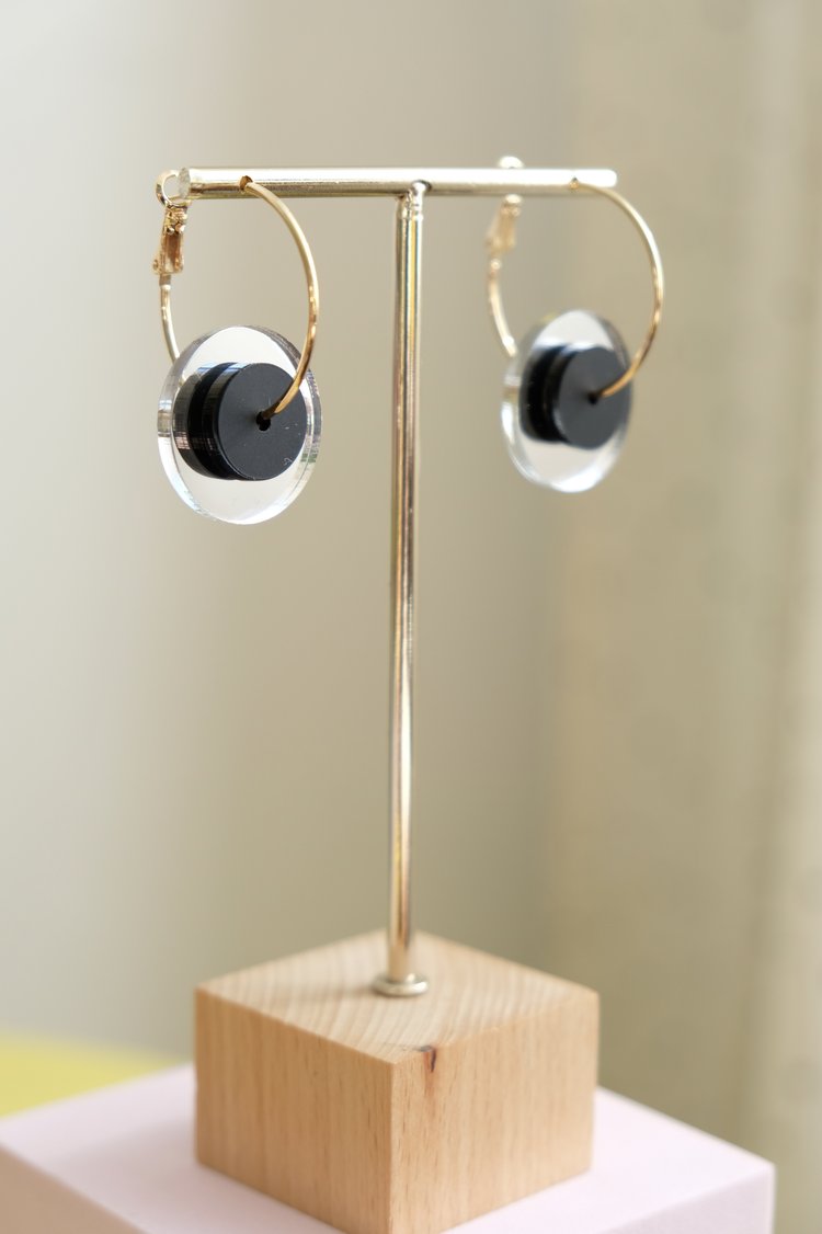 Chloe Sevigny Inspired Laser Cut Earrings - Image 4