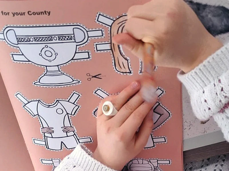 Sports Star Paper Doll  Colouring Book - Designed and Made in Co Waterford - Image 3