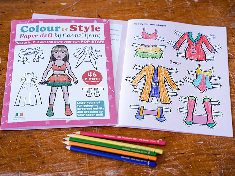 Popstar Paper Doll Colouring Book - Designed and Made in Co Waterford - Image 6