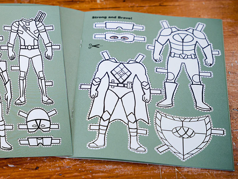 Superhero Paper Doll Colouring Book - Designed and Made in Co Waterford - Image 4
