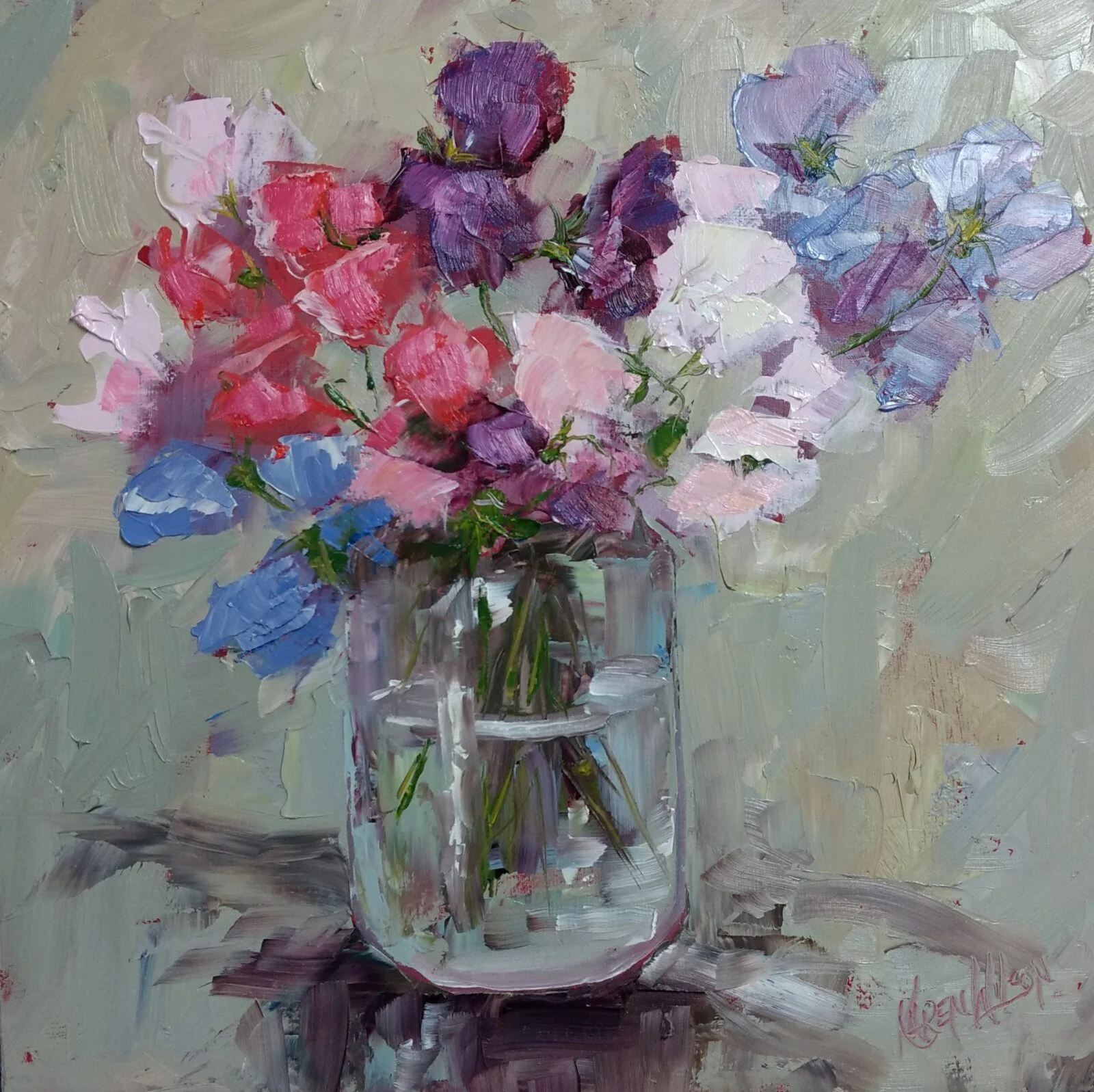 Limited edition print of an original painting by Karen Wilson, 2017